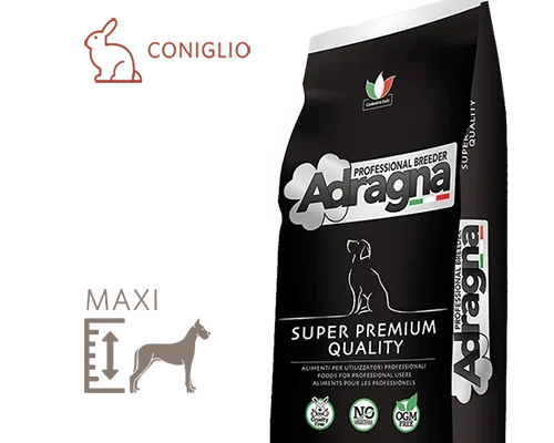 Adragna Adult Maxi Size Rabbit & Rice & Citrus для собак с чувствительным пищеварением с мясом кролика и рисом