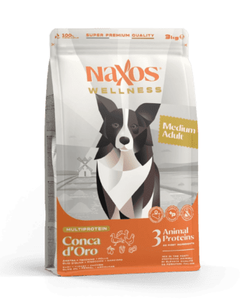 Naxos Adult Medium Conca d’Oro корм для взрослых собак среднего размера с уткой, индейкой и курицей 12кг