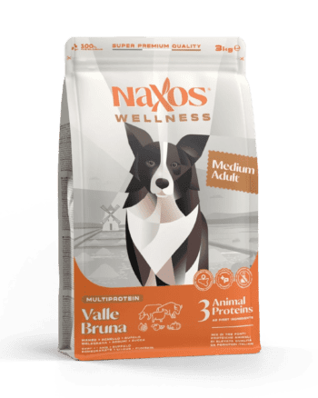 Naxos Adult Medium Valle Bruna корм для взрослых собак среднего размера с говядиной, бизоном и ягненком 12кг