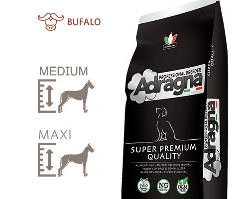 Adragna Medium Adult Buffalo and citrus для собак с чувствительным пищеварением с буйволом и рисом