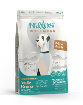 Naxos Adult Maxi Valle Bruna корм для взрослых собак крупных пород с говядиной, бизоном и ягненком 12кг